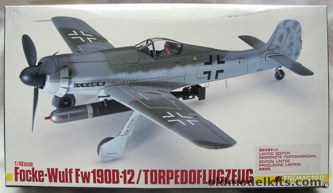 Trimaster 1/48 Focke-Wulf FW-190D-12 Torpedoflugzeug - Luftwaffe - (FW190129), MA-15 plastic model kit
